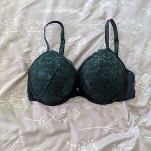 H&M green lace bra